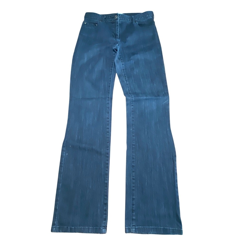 Talbots Stretch Dark Wash Bootcut Denim Jeans Size 4 Blue Cotton Blend